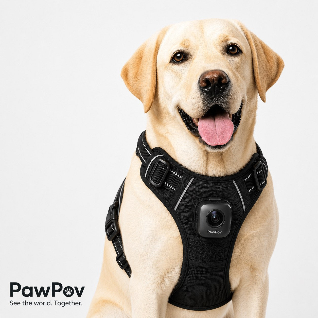 PawPov Camera Harness — No-Pull Chest Mount for Dog POV Cameras